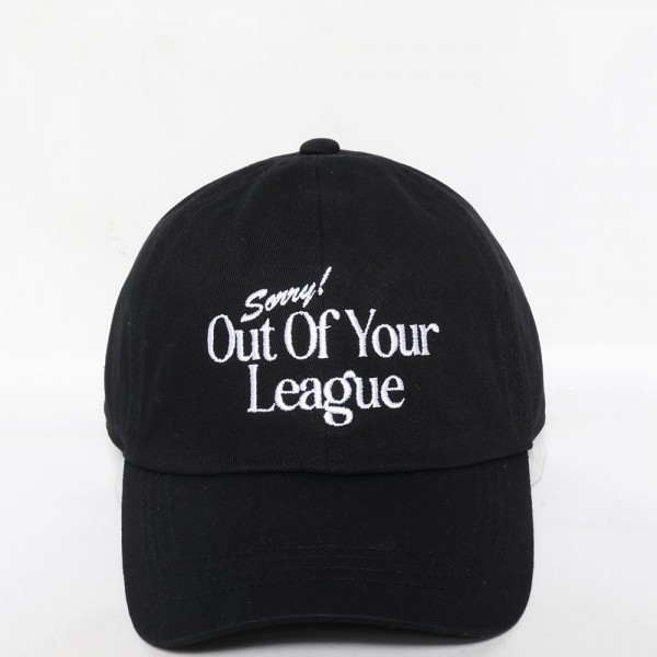 Wholesale sorry Out League Embroidered Baseball Cap One Fits Most Slide Buckle
