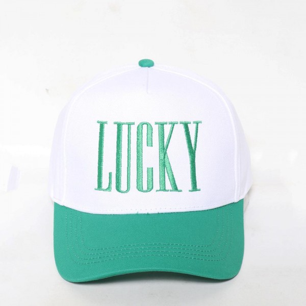 Wholesale lUCKY Embroidered Two Baseball Cap One Fits Most Snap Back Closure Co