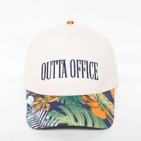 Wholesale oTTA OFFICE Baseball Cap Floral Print Bill One Fits Most Snap Back Cl