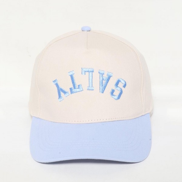 Wholesale upside Down Salty Embroidered Two Baseball Cap One Fits Most Snap Back