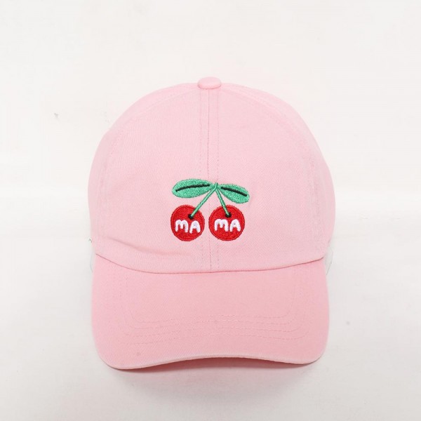 Wholesale mama Cherries Embroidered Baseball Cap Matching Mini Hat All Colors On