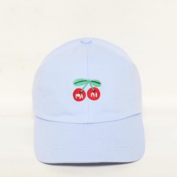 Wholesale mini Cherries Kids Embroidered Baseball Cap Matching Mini Hat All Col