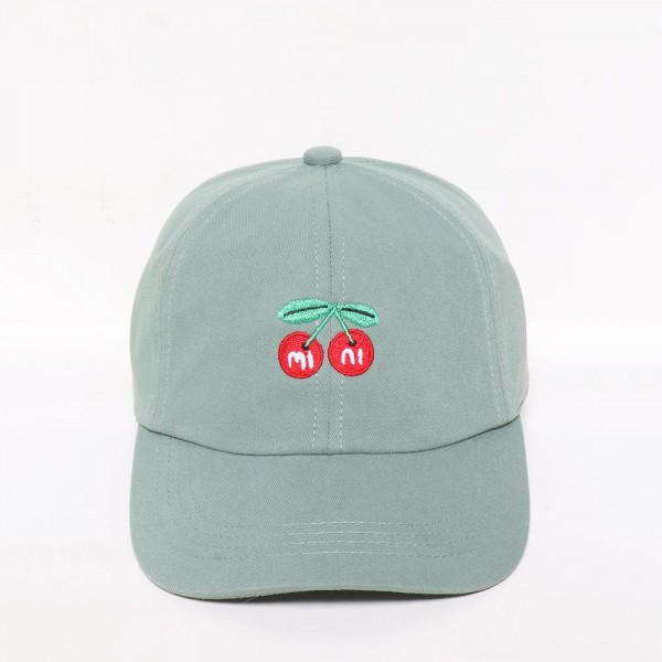 Wholesale mini Cherries Kids Embroidered Baseball Cap Matching Mini Hat All Col