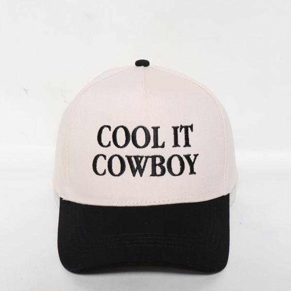 Wholesale cOOL IT COWBOY Embroidered Two Baseball Cap One Fits Most Snap Back C