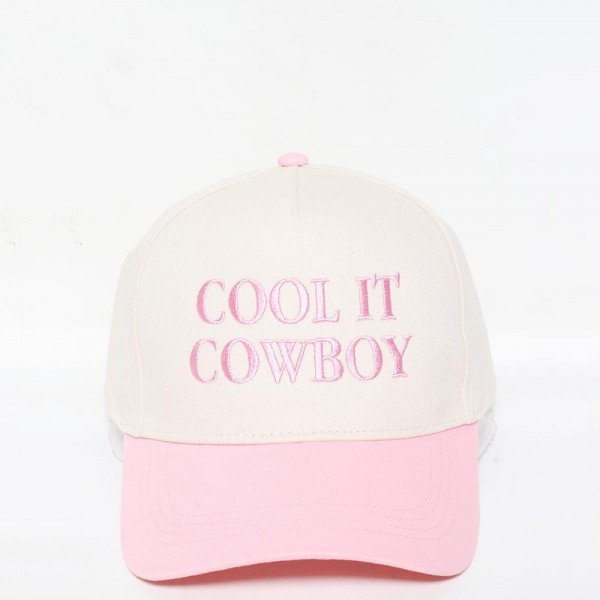 Wholesale cOOL IT COWBOY Embroidered Two Baseball Cap One Fits Most Snap Back C