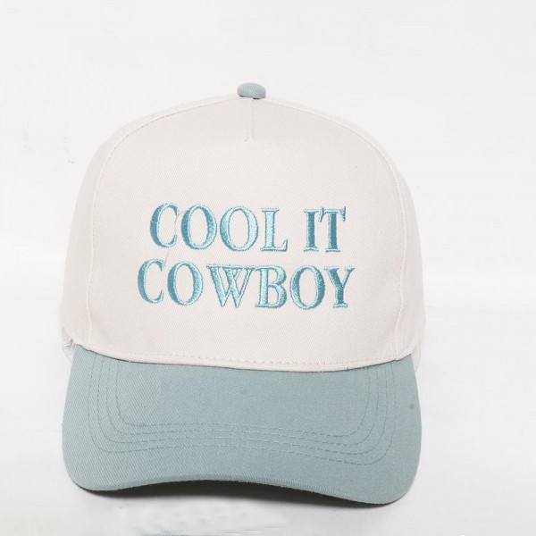 Wholesale cOOL IT COWBOY Embroidered Two Baseball Cap One Fits Most Snap Back C
