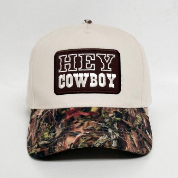 Wholesale hEY COWBOY Patch Embroidered Two Baseball Cap One Fits Most Snap Back