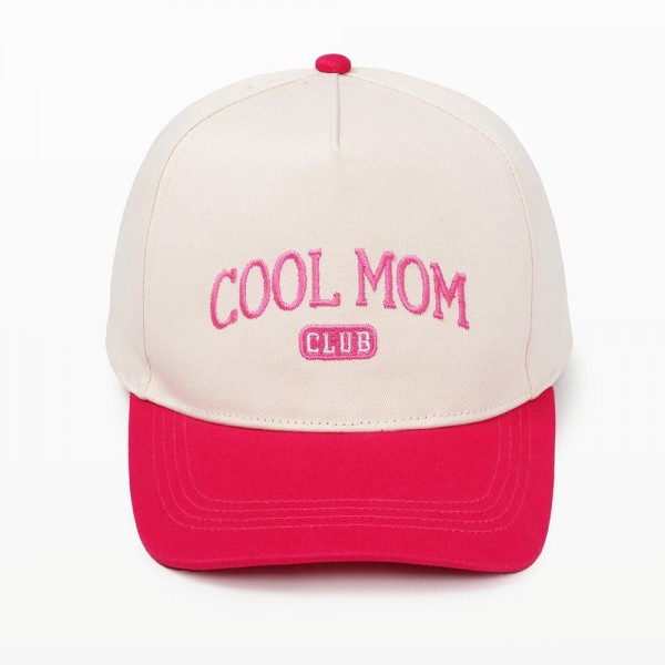 Wholesale cool Mom Club Embroidered Two Baseball Cap One Fits Most Snap Back Cl