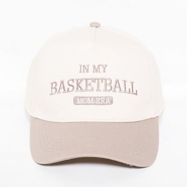 Wholesale my Basketball Mom Era Embroidered Two Baseball Cap One Fits Most Snap