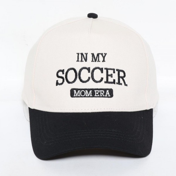 Wholesale my Soccer Mom Era Embroidered Two Baseball Cap One Fits Most Snap Bac