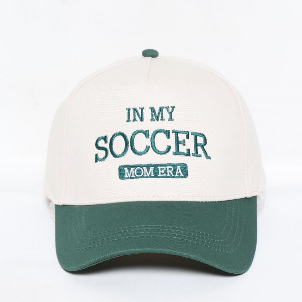 Wholesale my Soccer Mom Era Embroidered Two Baseball Cap One Fits Most Snap Bac