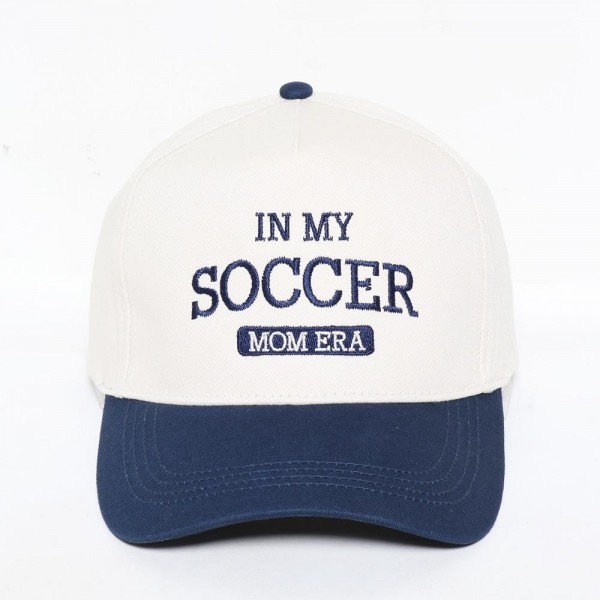 Wholesale my Soccer Mom Era Embroidered Two Baseball Cap One Fits Most Snap Bac