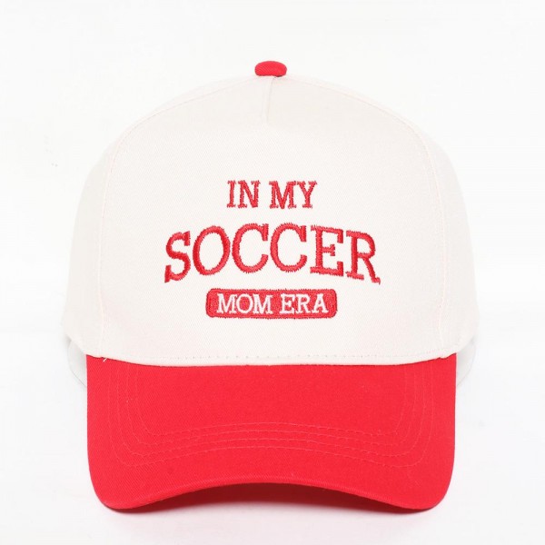 Wholesale my Soccer Mom Era Embroidered Two Baseball Cap One Fits Most Snap Bac