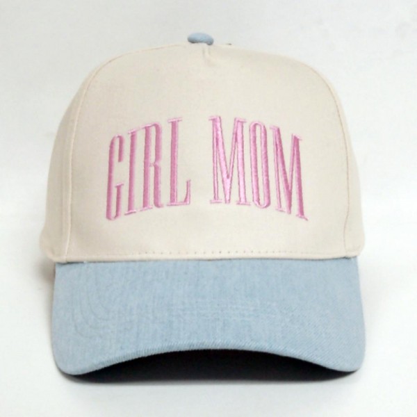 Wholesale gIRL MOM Embroidered Two Baseball Cap One Fits Most Snap Back Closure