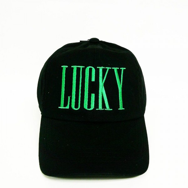 Wholesale lUCKY Embroidered Baseball Cap One Fits Most Slide Buckle Adjustment