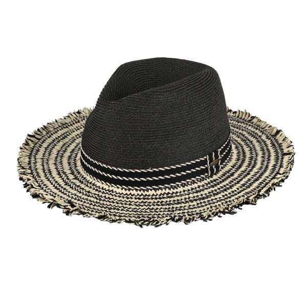 Wholesale c C PNC Panama Hat Frayed Edge Panama Sun Hat One Fits Most Internal D