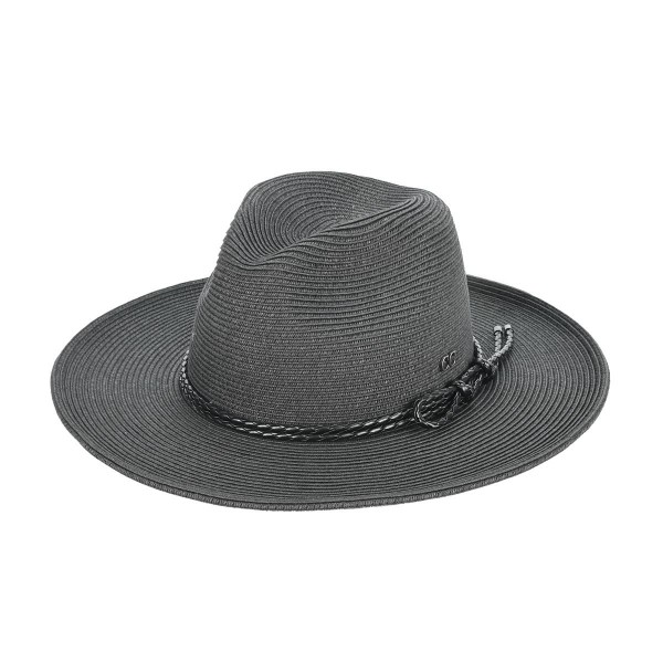 Wholesale c C PNC Panama Hat Paper Panama Hat Leather String Rope One Fits Most