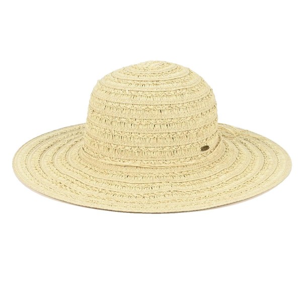 Wholesale c C STH Brim Hat Brim Textured Sun Hat One Fits Most Internal Drawstri