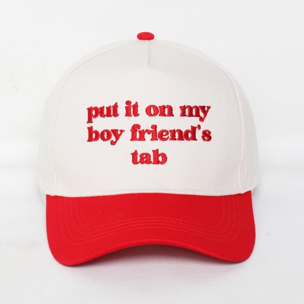 Wholesale put it my boy friend s tab Embroidered Two Baseball Cap One Fits Most