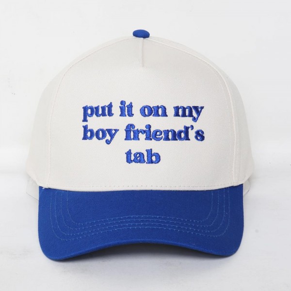 Wholesale put it my boy friend s tab Embroidered Two Baseball Cap One Fits Most