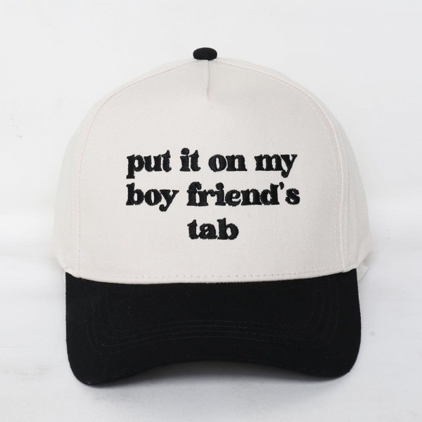 Wholesale put it my boy friend s tab Embroidered Two Baseball Cap One Fits Most