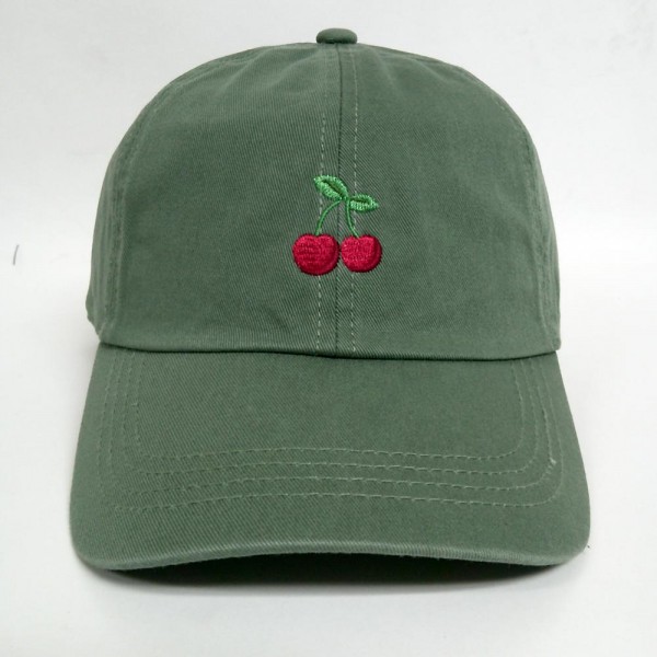 Wholesale embroidered Cherries Baseball Cap One Fits Most Slide Buckle Adjustmen
