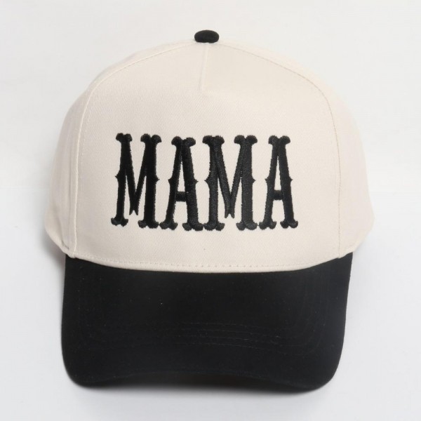Wholesale mAMA Embroidered Two Baseball Cap One Fits Most Snap Back Closure Cot