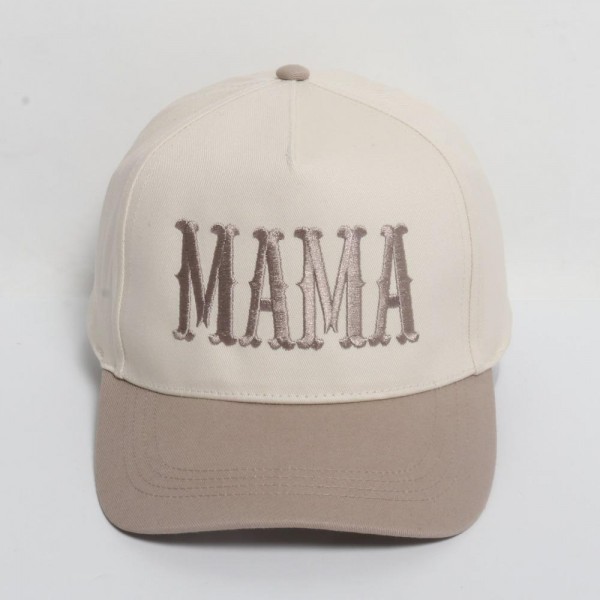Wholesale mAMA Embroidered Two Baseball Cap One Fits Most Snap Back Closure Cot
