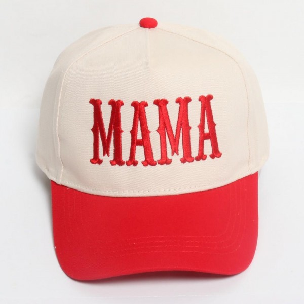 Wholesale mAMA Embroidered Two Baseball Cap One Fits Most Snap Back Closure Cot