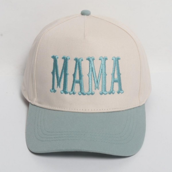 Wholesale mAMA Embroidered Two Baseball Cap One Fits Most Snap Back Closure Cot