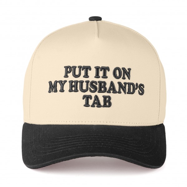 Wholesale c C TCM Two Embroidered PUT IT MY HUSBAND S TAB Trucker Cap Snap Back