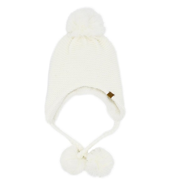 C.C TRE0171 
Knitted Trapper With Yarn Pom.

- 100% Acrylic 
- One Size