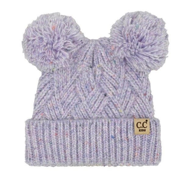 C.C HTE0143
Criss-Cross Pattern Yarn Pom Beanie

- 66% Recycled Polyester / 24% Acrylic / 5%Wool / 5% Nylon
- One Size Fits Most