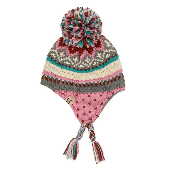 C.C KD-TRE0047
Kids Knitted Trapper Hat 

- 100% Acrylic 
- One Size Fits Most 