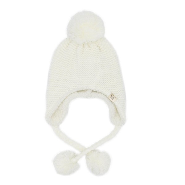 C.C TRE0171
Knitted Trapper With Yarn Pom.

- 100% Acrylic
- One Size
