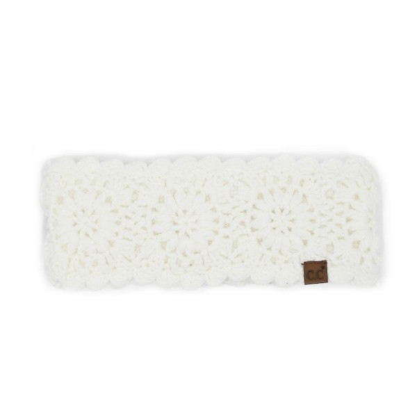 C.C HTE0163
Flower Crocheted HeadWrap 

- 100% Acrylic
- One Size
