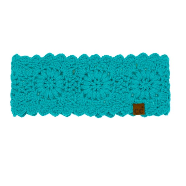 C.C HTE0163
Flower Crocheted HeadWrap 

- 100% Acrylic
- One Size
