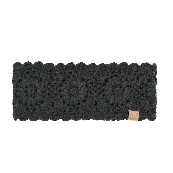 C.C HTE0163
Flower Crocheted HeadWrap 

- 100% Acrylic
- One Size
