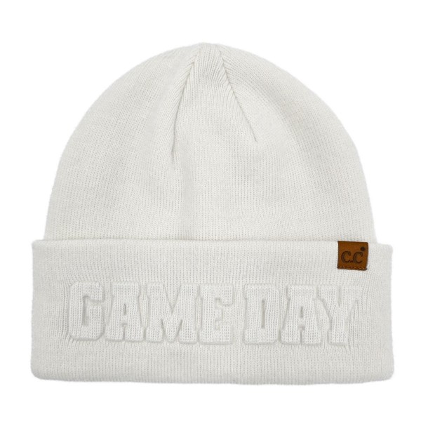 C.C HTC0122
Game Day Embossed Cuff Beanie

- 100% Acrylic 
- One Size Fits Most