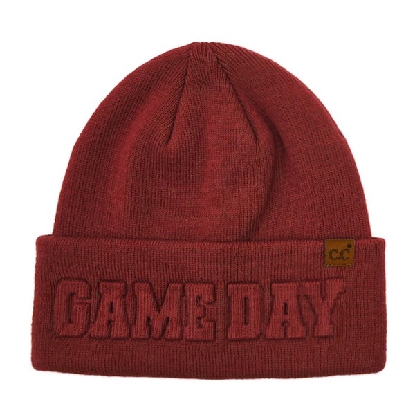C.C HTC0122
Game Day Embossed Cuff Beanie

- 100% Acrylic 
- One Size Fits Most