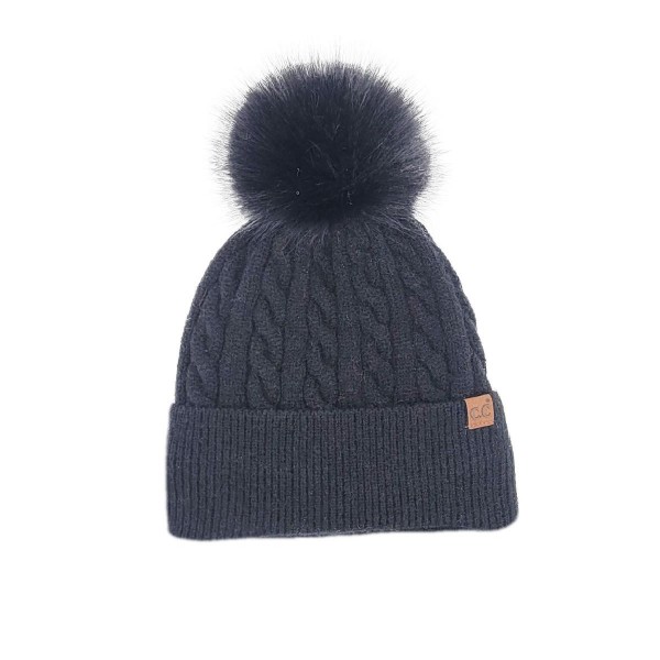 C.C HTC0141
Cable Knit Pattern Pom Beanie

- 43% Acrylic / 34% Polyester / 22% Nylon / 1% Spandex
- One Size Fits Most 