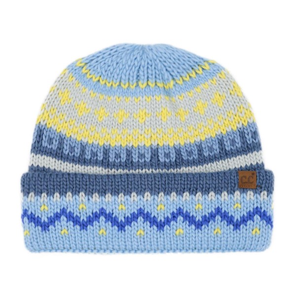 C.C HTE0139
Colorful Faire Isle Beanie 

- 100% Acrylic Iceland Wool
- One Size Fits Most