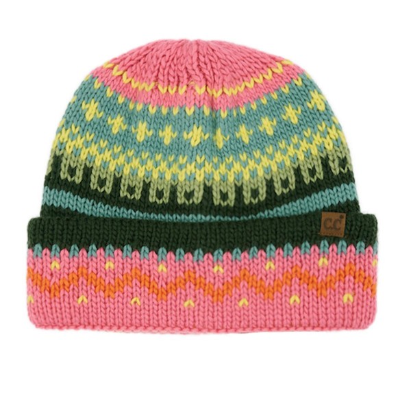 C.C HTE0139
Colorful Faire Isle Beanie 

- 100% Acrylic Iceland Wool
- One Size Fits Most