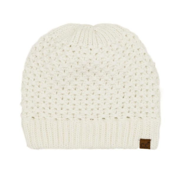 C.C HTE0172
Cross Cell Stitch Knit Beanie 

- 100% Acrylic 
- One Size Fits Most