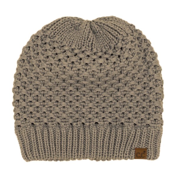 C.C HTE0172
Cross Cell Stitch Knit Beanie 

- 100% Acrylic 
- One Size Fits Most