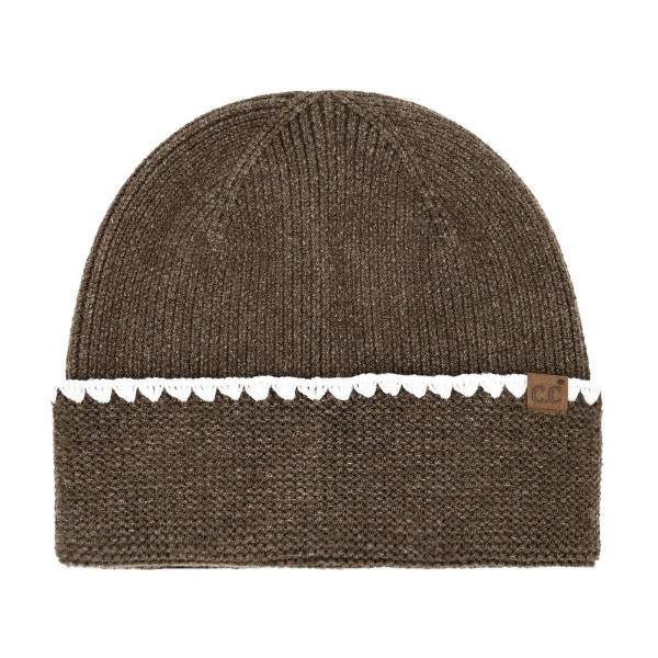 C.C HTE0174
Stitch Cuff Beanie

- 47% Rayon / 31% Polyester / 22% Nylon
- One Size Fits Most