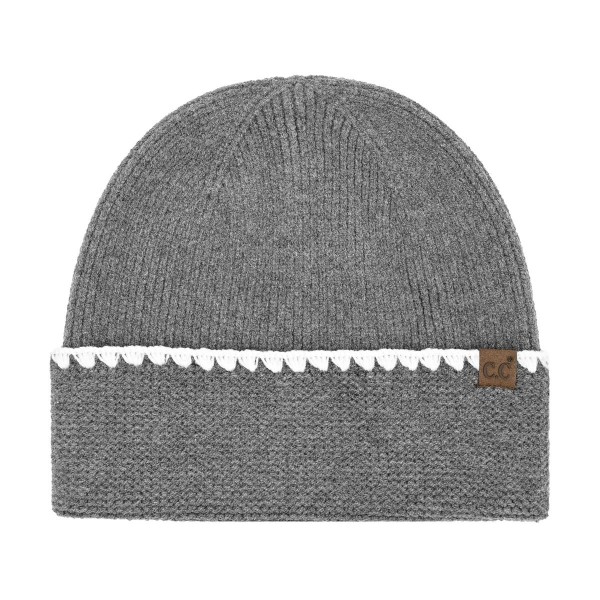 C.C HTE0174
Stitch Cuff Beanie

- 47% Rayon / 31% Polyester / 22% Nylon
- One Size Fits Most