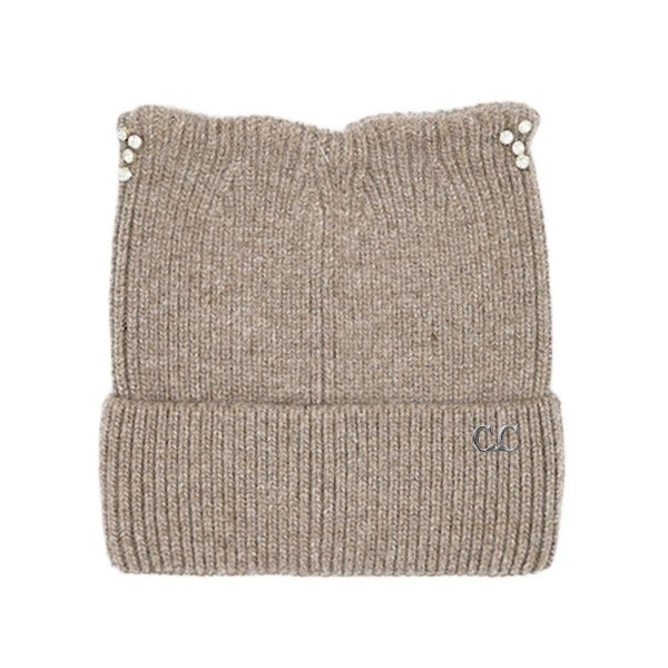 C.C HTC0140
Cable Knit & Tinsel Beanie With Rhinestone Cat Ear Detail 

- 60% Nylon / 30% Viscose / 10% Angora
- One Size Fits Most