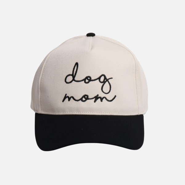 "dog mom" Embroidered Two Tone Baseball Cap

- One Size Fits Most
- Snap Back Closure
- 100% Cotton