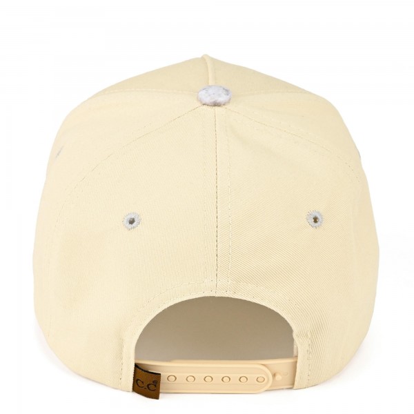C.C TCM0010 Two Tone Camo Baseball Cap - One Size Fits Most - Snap Back Closure - 100% Cotton view 5
